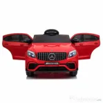 Masinuta electrica Mercedes-Benz GLC63s cu SCAUN TAPITAT RED