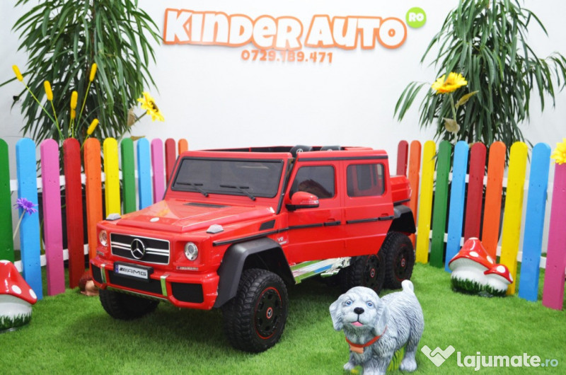 Masinuta electrica Mercedes G63 6x6 Premium 180W #RED