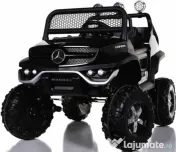 UTV electric pentru 2 copii Mercedes UNIMOG 90W 12V #Black 