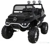 UTV electric pentru 2 copii Mercedes UNIMOG 90W 12V #Black 
