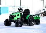 Tractoras electric cu remorca Kinderauto SX2068 2x 45W Green