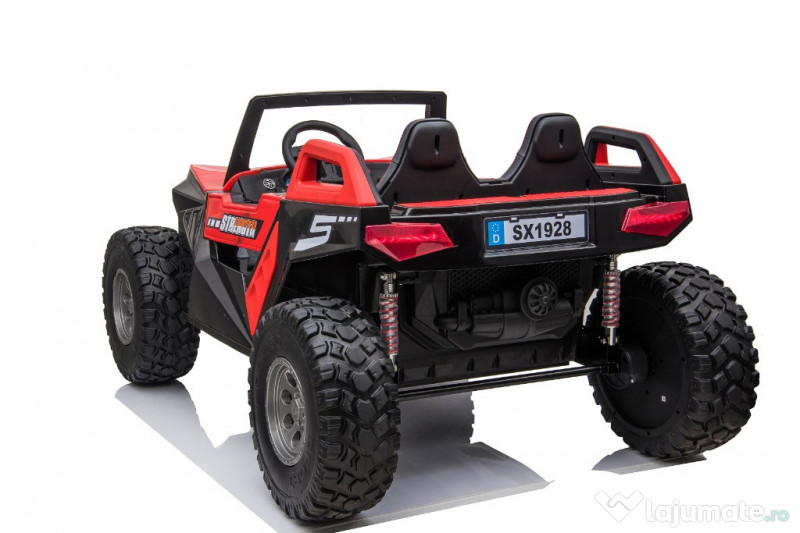 UTV electric cu 4 locuri, Kinderauto XXL Buggy 400W 24V 14Ah RED