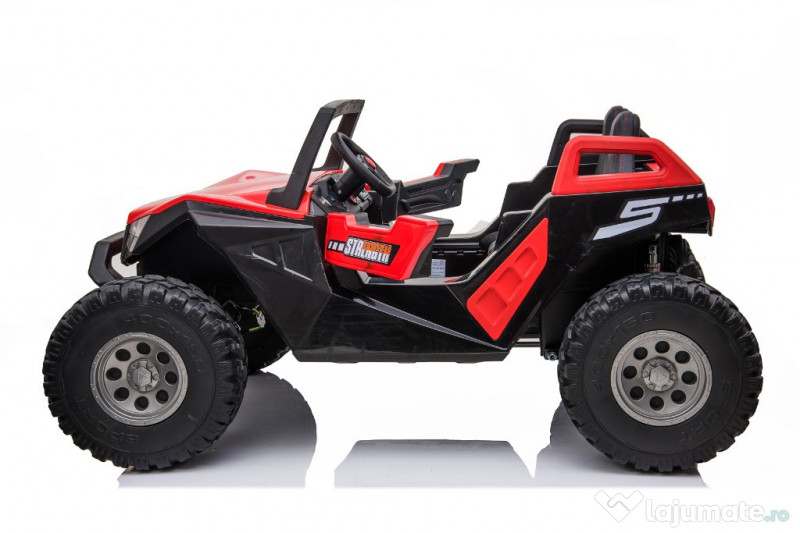 UTV electric cu 4 locuri, Kinderauto XXL Buggy 400W 24V 14Ah RED