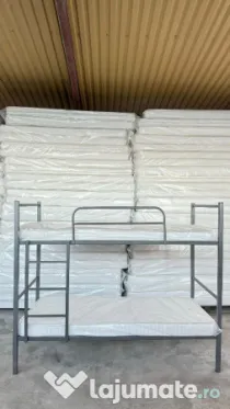Pachet Pat Metalic Etajat BEL 10 + 2 Saltele de 12 cm - Super Ofertă!