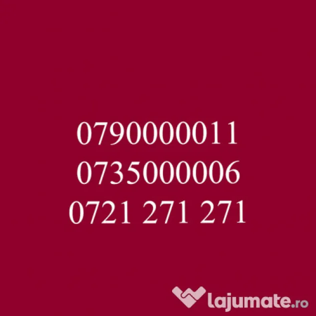 Numar gold platinum vip