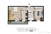 Apartament 2 camere, cu balcon spațios langa Lacul Morii 