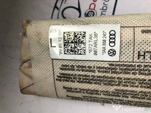 Airbag scaun stanga fata Volkswagen Passat B7 2012