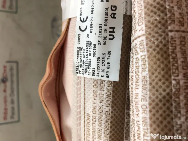 Airbag cortina dreapta Seat ARONA 1.0 Benzina 2021
