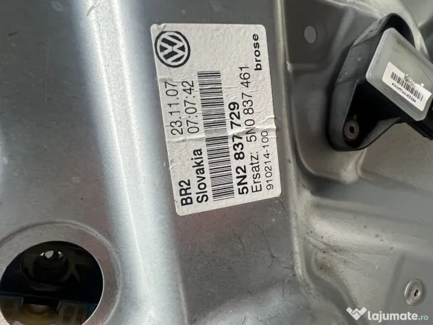 Macara geam stanga fata Volkswagen Tiguan 2008