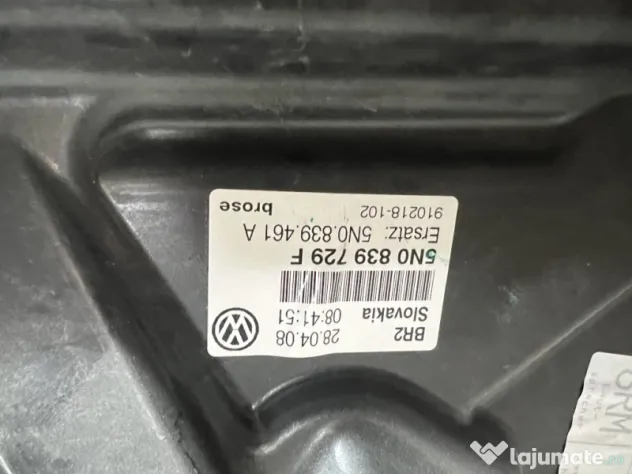 Macara geam stanga spate Volkswagen Tiguan 2008