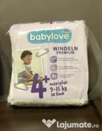 Scutece Babylove premium nr. 4+, 9-15 kg, 38 buc.