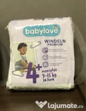 Scutece Babylove premium nr. 4+, 9-15 kg, 38 buc. 