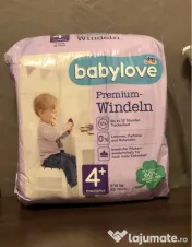 Scutece Babylove premium nr. 4+, 9-15 kg, 38 buc. 