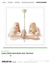 Lustră Vintage 5 Becuri 