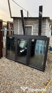 Geamuri gri antracit noi 2 canate 