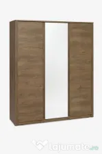 Dulap VEDDE 167x197 oglindă stejar sălbatic închis