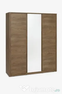 Dulap VEDDE 167x197 oglindă stejar sălbatic închis