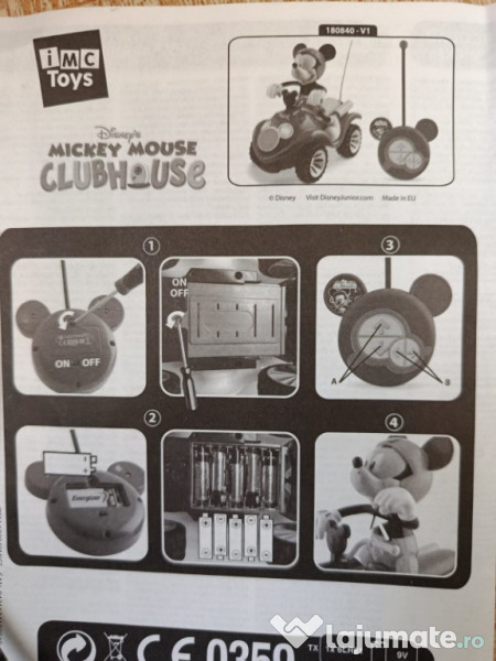 Mickey Mouse ClubHouse RC Quad Disney ATV Masinuta Telecomanda Off Roa