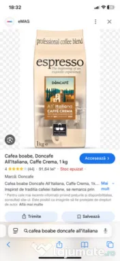 Cafea boabe Doncafe All'Italiana, Professional Edition, 1 kg