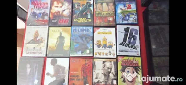 Colectie 60 DVD uri filme (35) si desene animate (25) originale