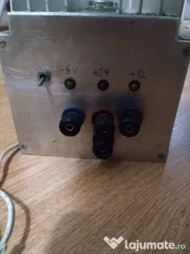 Sursa tensiune iesire fixa +5V,-5V, +12V carcasa aluminiu