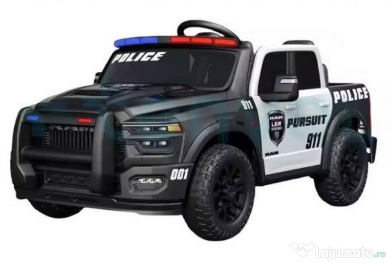 Masinuta electrica de politie DODGE RAM 2500 REBEL, 400W, 24V