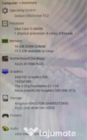 Pc i5-6600k 16gb drr4 ssd 240gb 