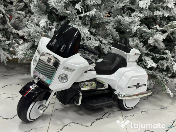 Motocicleta electrica Chopper Royce 2x 40W 12V cu telecomanda White