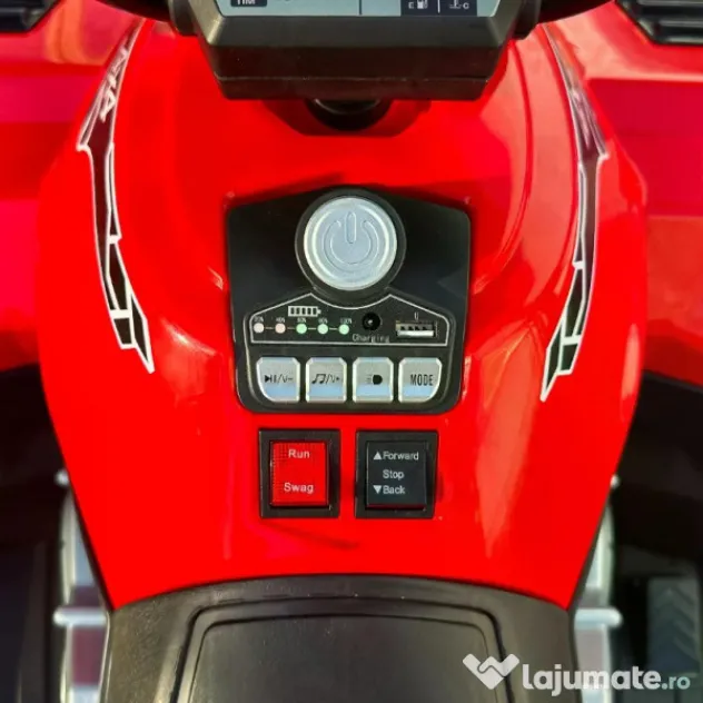ATV electric pt. 2 copii 4x4 Kinderauto SuperOffroad V2, 4x45W 12V RED