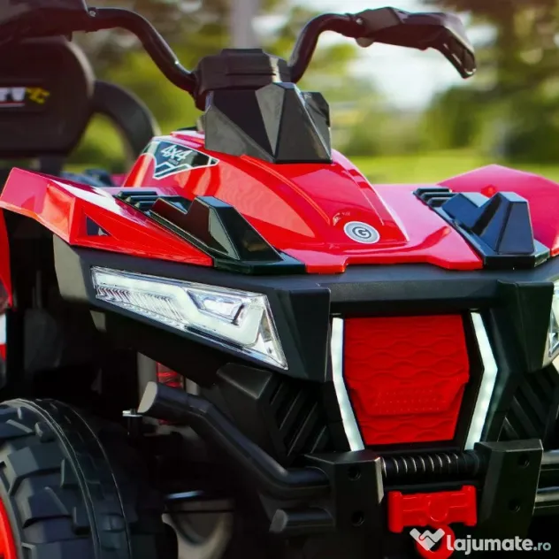 ATV electric pt. 2 copii 4x4 Kinderauto SuperOffroad V2, 4x45W 12V RED