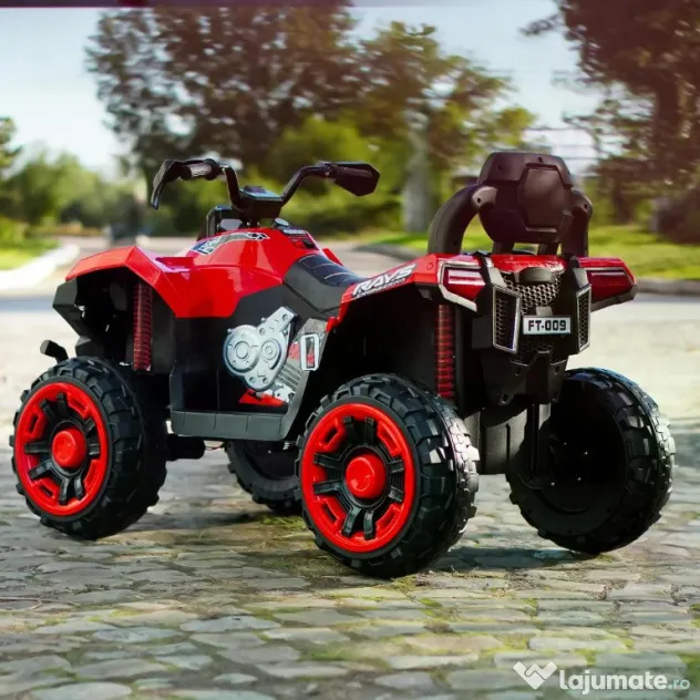 ATV electric pt. 2 copii 4x4 Kinderauto SuperOffroad V2, 4x45W 12V RED