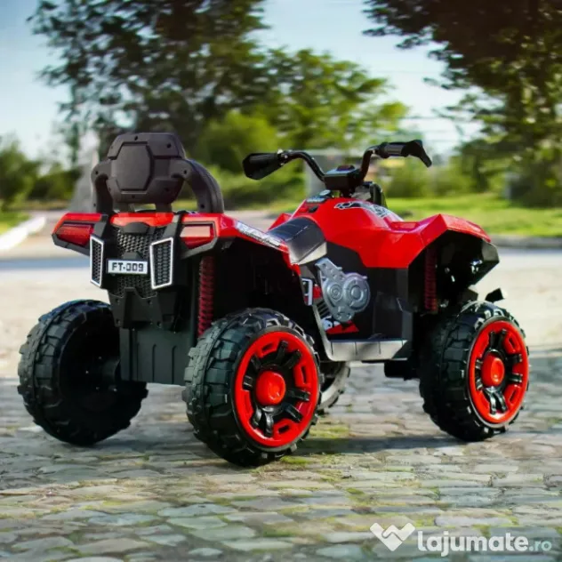 ATV electric pt. 2 copii 4x4 Kinderauto SuperOffroad V2, 4x45W 12V RED