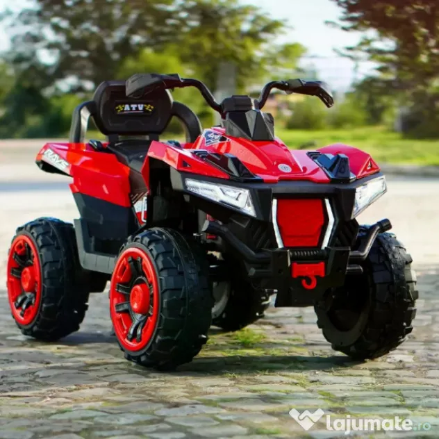 ATV electric pt. 2 copii 4x4 Kinderauto SuperOffroad V2, 4x45W 12V RED