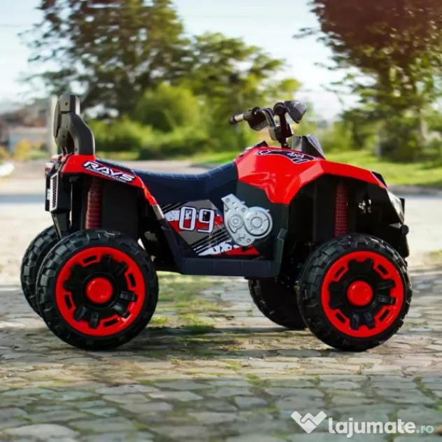 ATV electric pt. 2 copii 4x4 Kinderauto SuperOffroad V2, 4x45W 12V RED