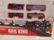 Trenuleț Electric Rail King (19 piese) – Stare Perfectă + VIDEO Funcționare