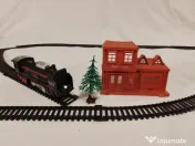 Trenuleț Electric Rail King (19 piese) – Stare Perfectă + VIDEO Funcționare