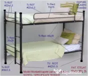 Paturi metalice suprapuse model BEL 35 