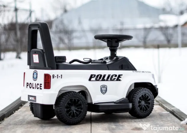 Masinuta 2 in 1 cu pedala elecrica Police QLS-993 30W 6V
