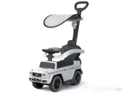 Masinuta premergator pt copii 2 in 1 Mercedes G350d cu parasolar White 