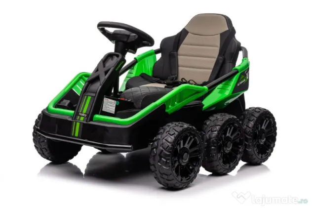 UTV electric pentru 2 copii Kinderauto MoonRider 6x6 180W 24V, Verde