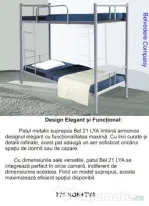 Paturi Metalice Etajate ideale pentru muncitori, hoteluri, pensiuni!