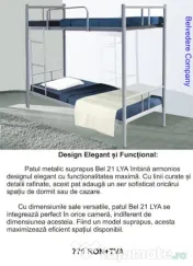 Paturi Metalice Etajate ideale pentru muncitori, hoteluri, pensiuni!