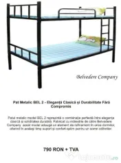 Paturi Metalice Etajate ideale pentru muncitori, hoteluri, pensiuni!