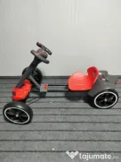 Go Kart electric pentru copii Kinderauto KT-001 45W pliabil RC BT #RED