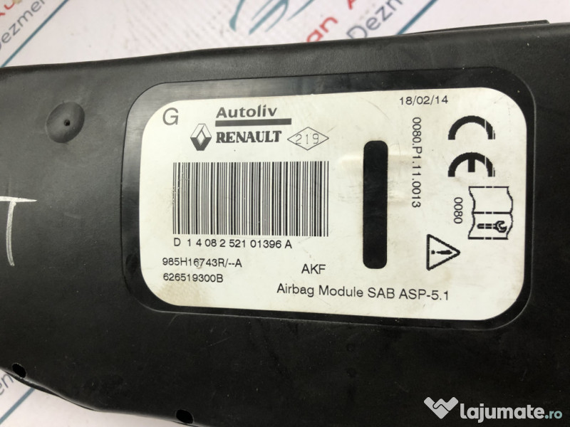 Airbag scaun stanga fata Renault Scenic 2014