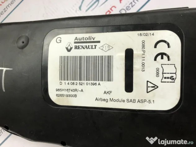 Airbag scaun stanga fata Renault Scenic 2014