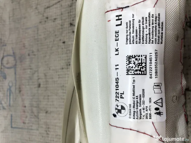 Airbag cortina stanga BMW Seria 3 E90 2.0 Motorina 2012