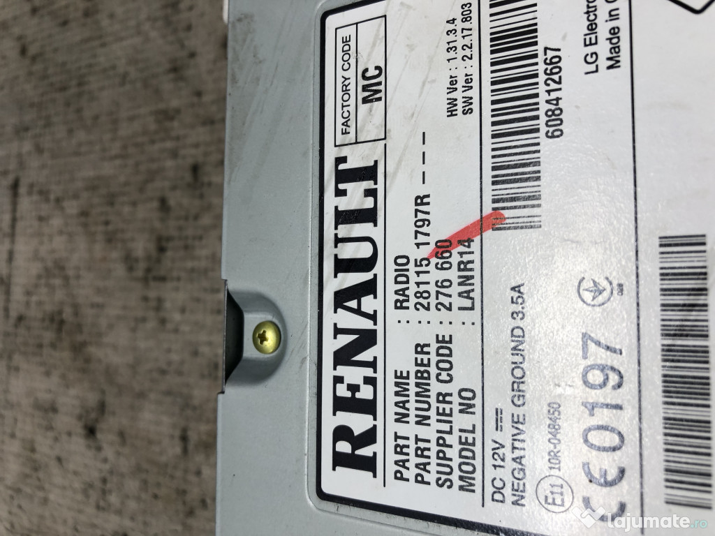 Unitate Multimedia Renault Megane 4 1.5 Motorina 2016