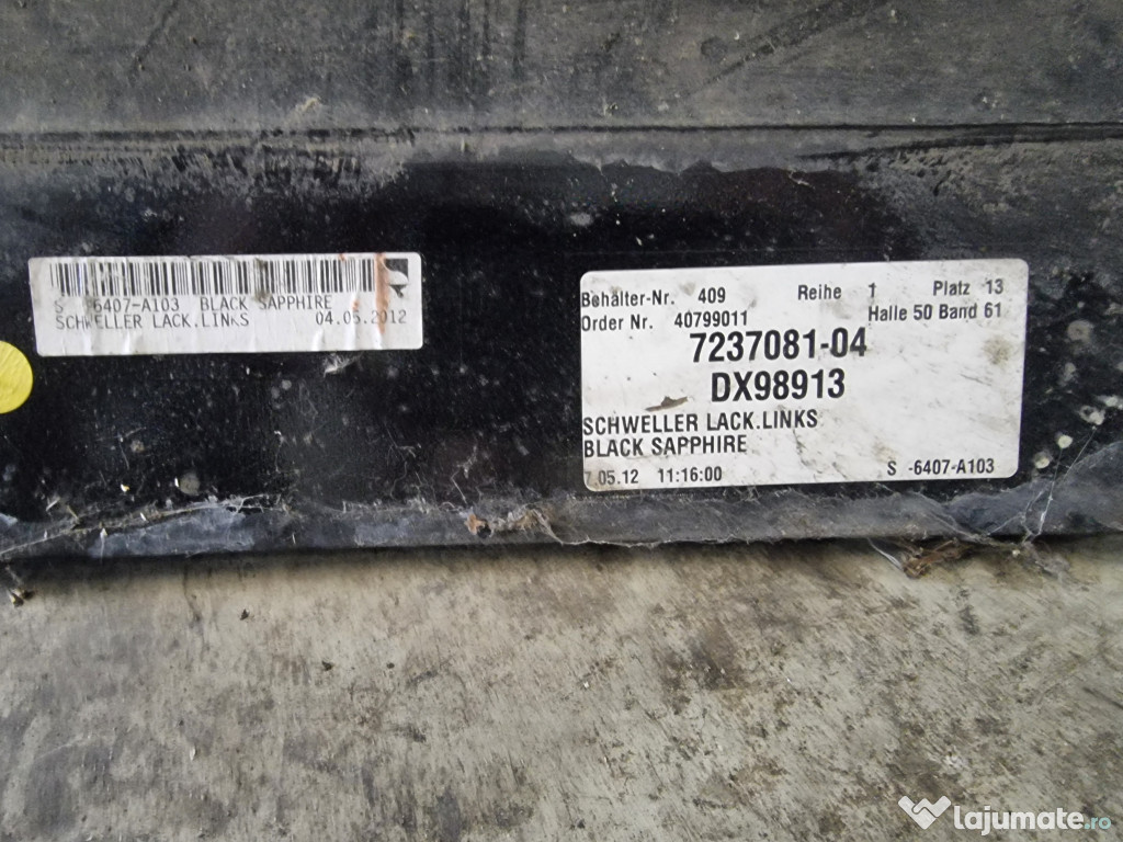 Prag stanga plastic BMW Seria 5 F10 2011