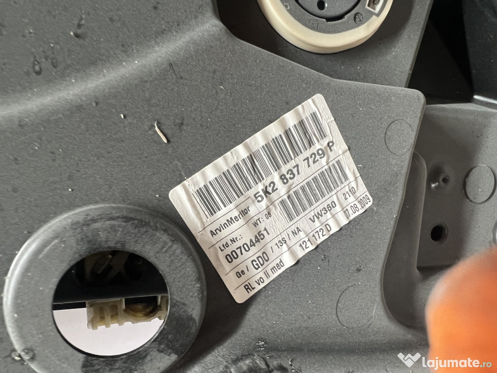Macara geam stanga fata Volkswagen Golf 6 2009